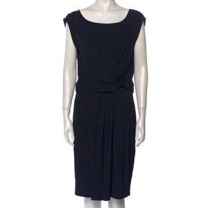 Piazza Sempione Dress Black Sleeveless with Bateau Neckline Size IT 46/ US L